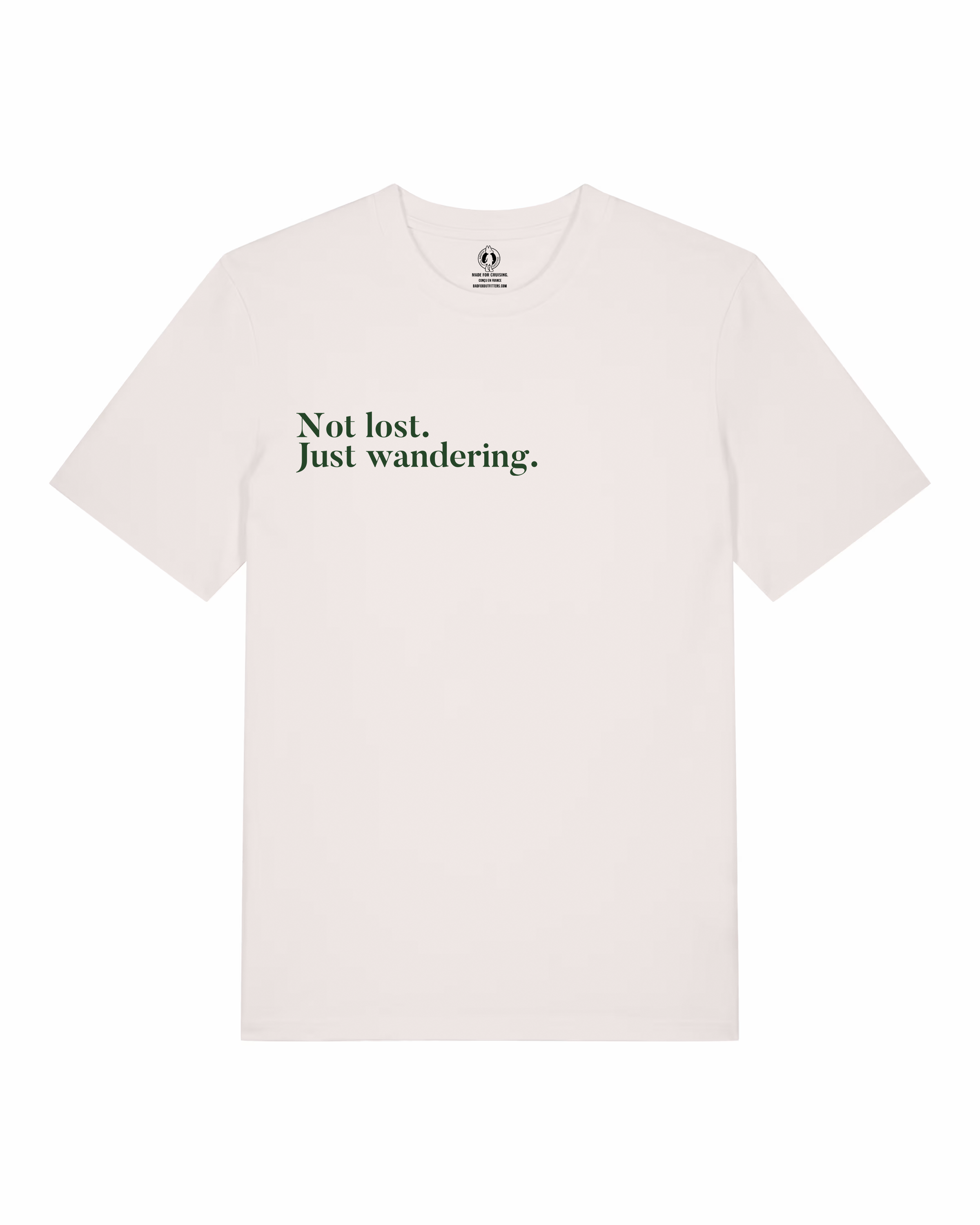 T-shirt à manches courtes "Not Lost, just Wandering"