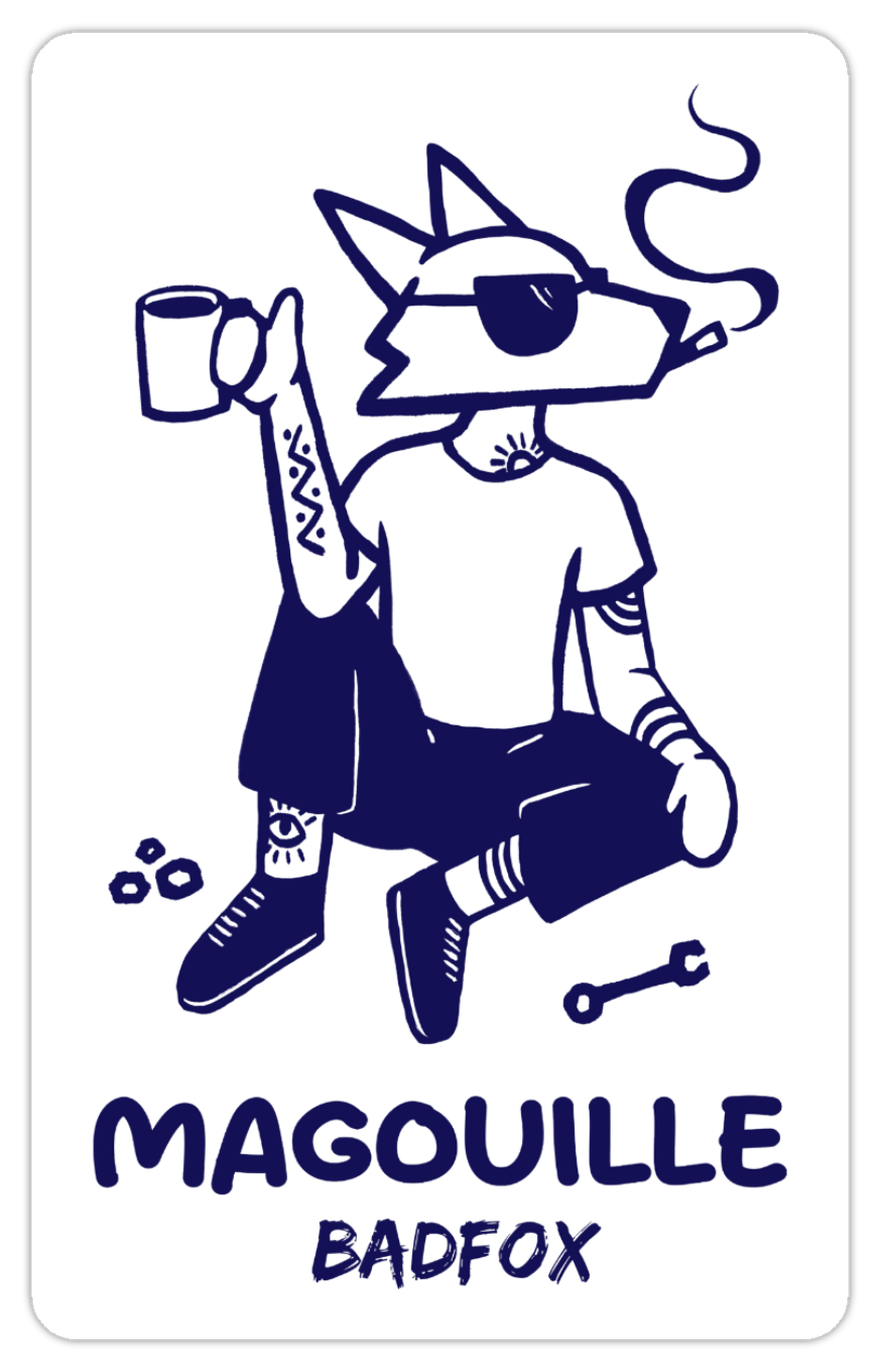 Autocollants Badfox Outfitters